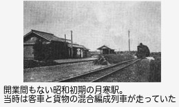 昭和初期の月寒駅